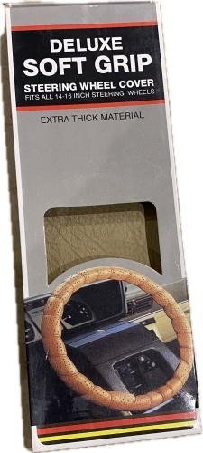 تلبيسة دركسون ديلوكس سوفت جريب أسود - Deluxe Soft Grip Black Steering Wheel Cover