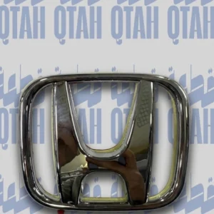 علامة شعار شبك أمامي هوندا كروم فضي - Honda Front Grille Emblem Badge Silver Chrome