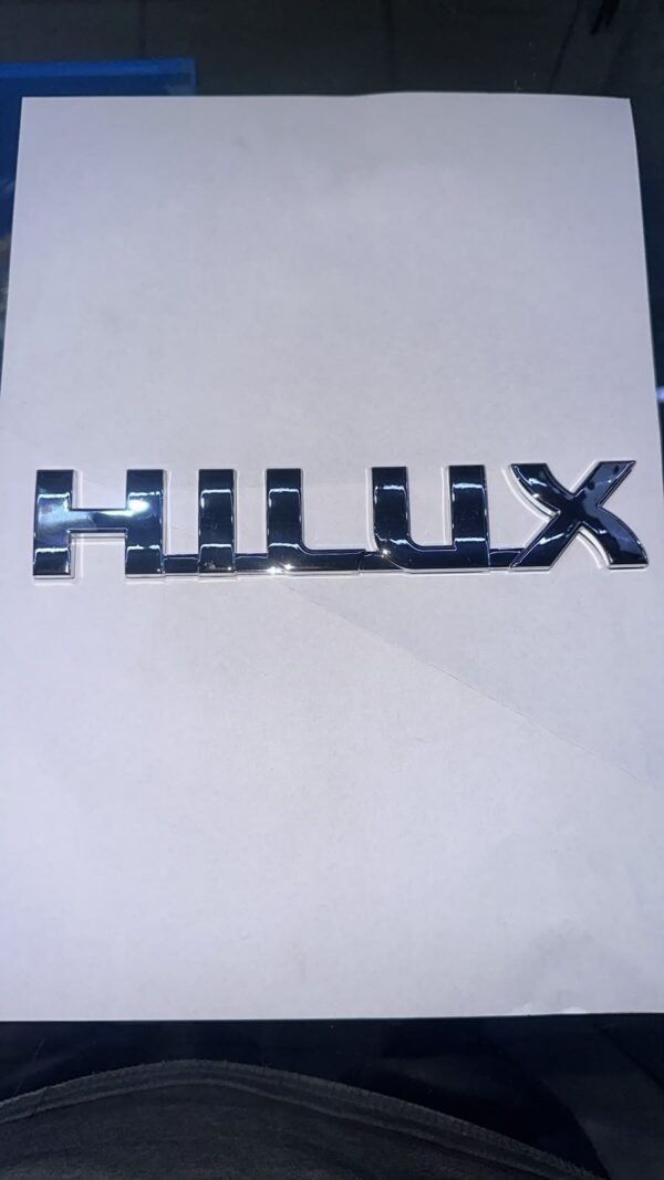 شعار أحرف هايلكس كروم للسيارات - Hilux Chrome Car Letter Emblem Badge