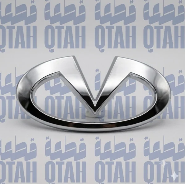 علامة شعار إنفينيتي كروم لاصق للسيارات - Infiniti Chrome Adhesive Car Emblem Badge