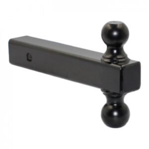 خابور مستقيم 2 رمانة ياباني (هوك سحب خلفي مستطيل) / Japanese Straight Hitch Receiver with 2 Tow Balls