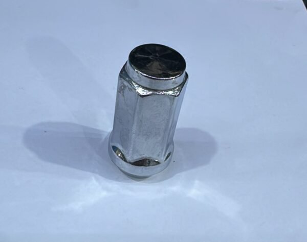 صامولة جنط جمس / شفروليه طويلة كروم نيكل مقاس 14x1.5 الجودة GMC / Chevrolet Deep Chrome Nickel Wheel Lug Nut