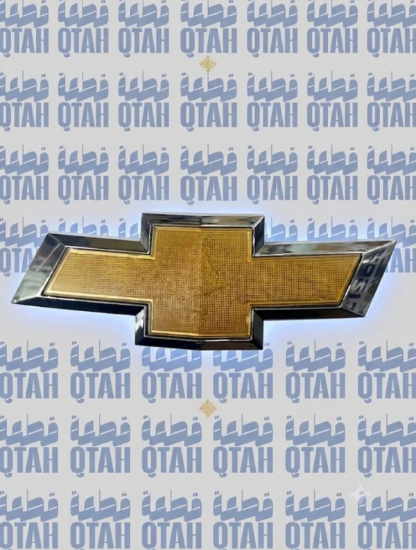 علامة شعار شبك أمامي شيفروليه تاهو 2007 - 2014 ذهبي - Chevrolet Tahoe 2007 - 2014 Front Grille 2007-2014