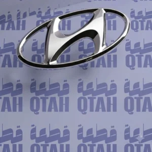 علامة شعار شبك أمامي هيونداي مقاس كبير كروم فضي - Hyundai Front Grille Emblem Badge Large Size Silver Chrome