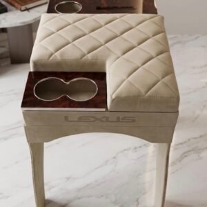 تكاية يد وسطية فاخرة لكزس باللون البيج مع حامل أكواب / Premium Beige Lexus Center Armrest Console with Cup