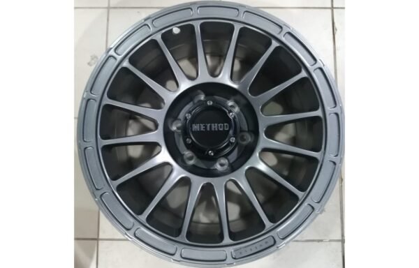 طقم 4 جنوط ميثود فيراني مقاس 17×8.5 إنش 6 مسمار (صيني درجة أولى)Set of 4 Method Gunmetal Rims Size 17x8.5