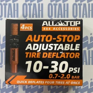 طقم بلوف تنسيم الكفرات التلقائي القابل للتعديل ALL-TOP (4 قطع)EN: ALL-TOP Auto-Stop Adjustable Tire Deflator