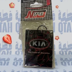 معطر تعليقة سيارات بشعار كيا برائحة الفراولة المنعشةProduct Name: Nikel Kia Logo Hanging Car Air Freshener