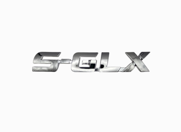 شعار أحرف إس جي إل إكس كروم فئة فاخرة للسيارات - S-GLX Premium Trim Chrome Car Letter Emblem Badge