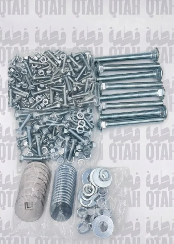 طقم بكج مسامير الحوض المتكامل ستانلس ستيل (خشب + سلايت + زوايا) أمريكي للجمس والشفر الكلاسيك