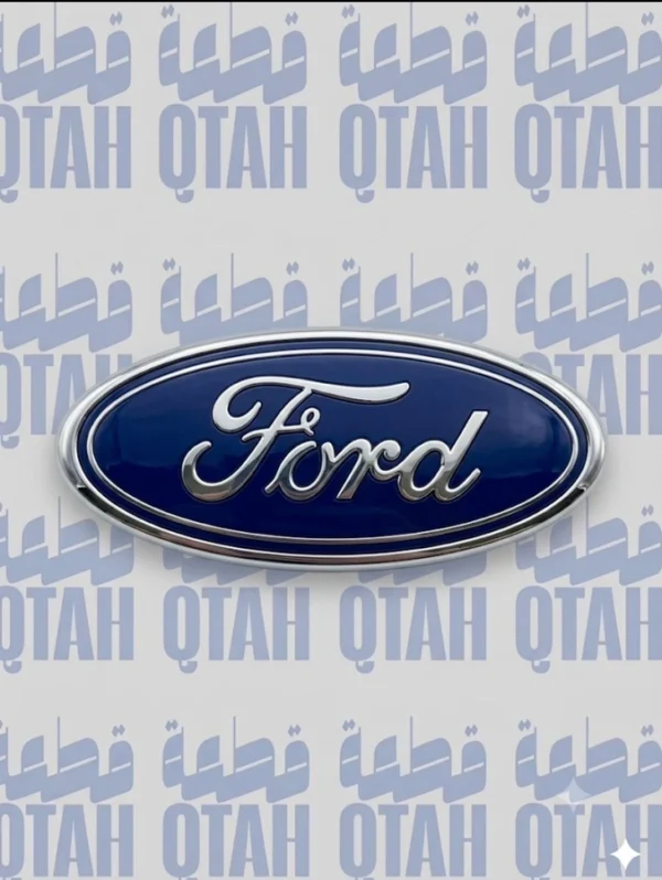علامة شعار شبك فورد كراون فكتوريا أزرق وكروم لزق - Ford Crown Victoria Grille Emblem Badge Blue & Chrome
