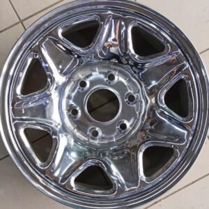 جنط شفروليه سيلفرادو وتاهو كروم فضي لامع 6 مسامير (شكل الوكالة) - Chevrolet Silverado & Tahoe Style Polished