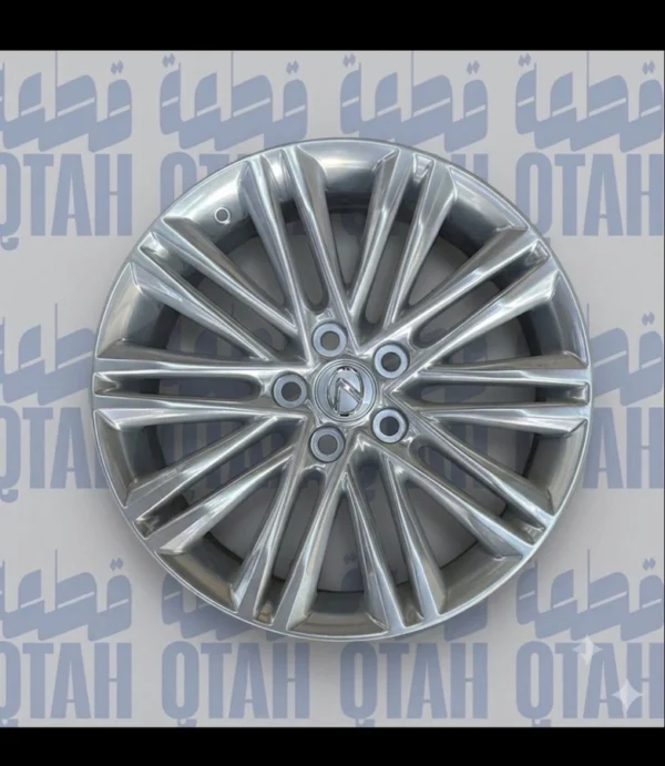 جنط لكزس ES مقاس 18 كروم فضي (حبة واحدة)En: Single Lexus ES 18-Inch Chrome Alloy Wheel Rim (1 Pc)