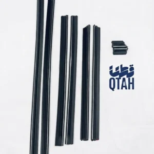 طقم زيك جانبي داتسون 1980-1985 غمارتين كروم مع أسود
