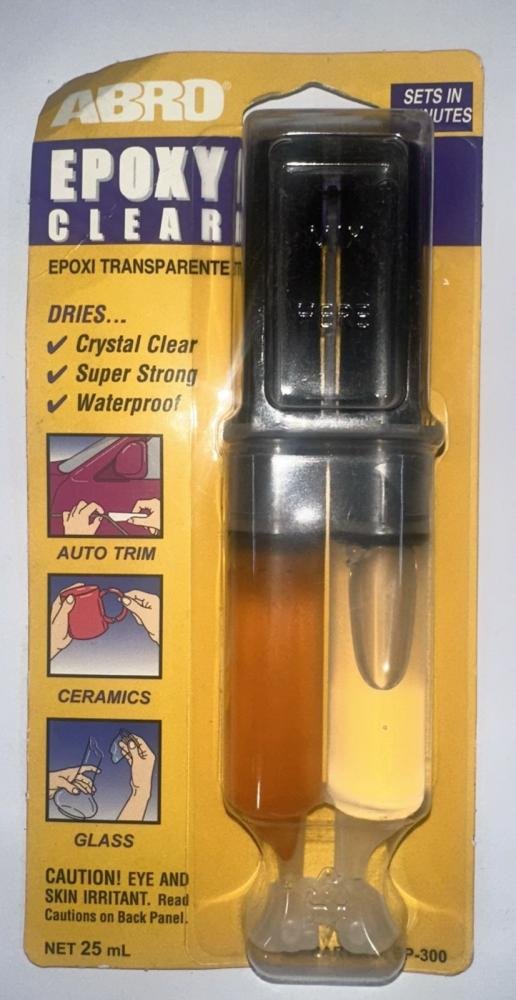 لاصق غراء إيبوكسي شفاف لحام بارد من شركة أبرو / ABRO Epoxy Clear Cold Weld Glu