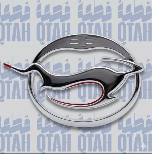 علامة شعار غزال شيفروليه إمبالا SS نيكل وأسود لاصق - Chevrolet Impala SS Impala Emblem Badge Chrome & Black