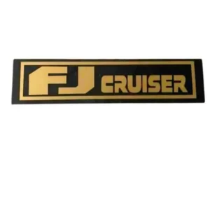 علامة كتابة تويوتا اف جي كروزر ذهبي أسود - Toyota FJ Cruiser Emblem Gold Black