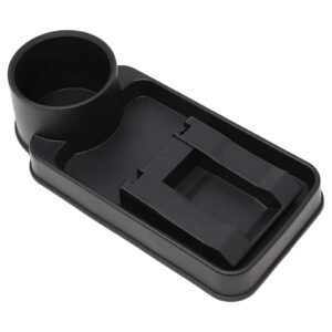 صينية ومنظم متعدد الوظائف مع حامل أكواب وقاعدة هاتف - Multi-Functional Car Tray Organizer with Cup Holder and
