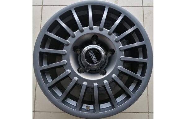 طقم 4 جنوط برايد فيراني مقاس 17×8 إنش 5 مسمار مع الطيس (صيني درجة أولى)Set of 4 Braid Gunmetal Rims Size 17x8
