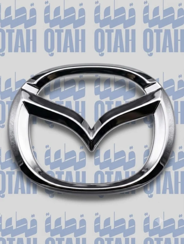 علامة شعار شبك أمامي مازدا مقاس كبير كروم - Mazda Front Grille Emblem Badge Large Size Chrome