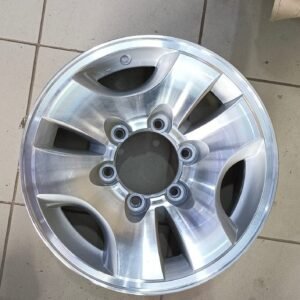 جنط تويوتا سيكويا وتندرا ألمنيوم فضي مخرط 6 مسامير Toyota Sequoia & Tundra Style Machined Silver Alloy Wheel