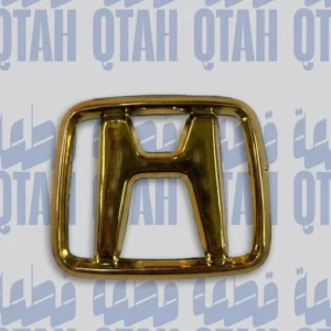 علامة شعار شبك أمامي هوندا أكورد مقاس صغير ذهبي - Honda Accord Front Grille Emblem Badge Small Size Gold
