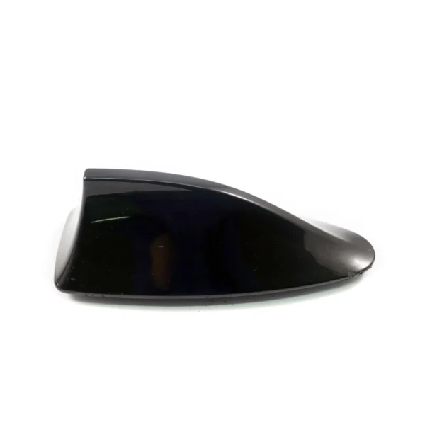 غطاء إيريال هوائي سقف سيارة زعانف القرش أسود لامع - Glossy Black Shark Fin Car Roof Antenna Cover Badge