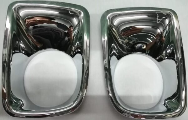 برواز نيكل كشاف شاص وربع 2018 (طقم يمين+يسار) / Toyota Land Cruiser Shas & Quarter 2007-2022 Chrome Fog Light