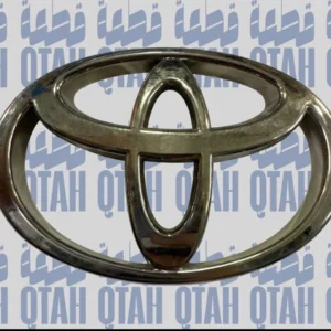 شعار شبك تويوتا كروم حجم كبير (تركيب كبس) للسيارات