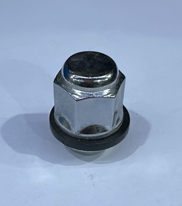 صامولة جنط هيونداي / كيا مع وردة مسطحة كروم نيكل مقاس 12x1.5 الجودة Hyundai / Kia Chrome Nickel Wheel Lug Nut