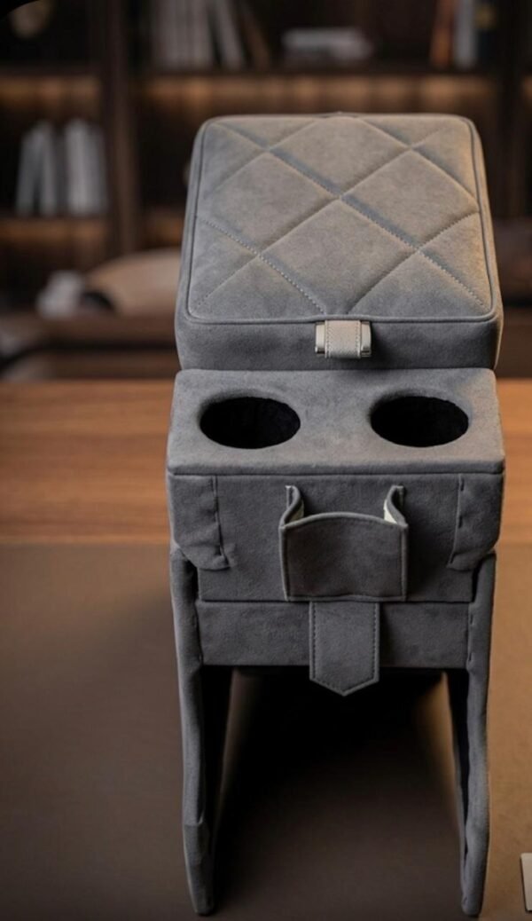 تكاية يد وسطية فاخرة ميتسوبيشي باللون الرمادي مع حامل أكواب / Premium Grey Mitsubishi Center Armrest Console