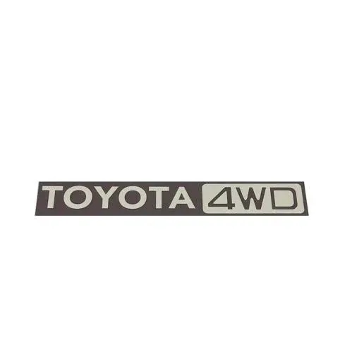 شعار ملصق أحرف تويوتا 4WD دفع رباعي كلاسيك - Toyota 4WD Four Wheel Drive Classic Car Emblem Sticker
